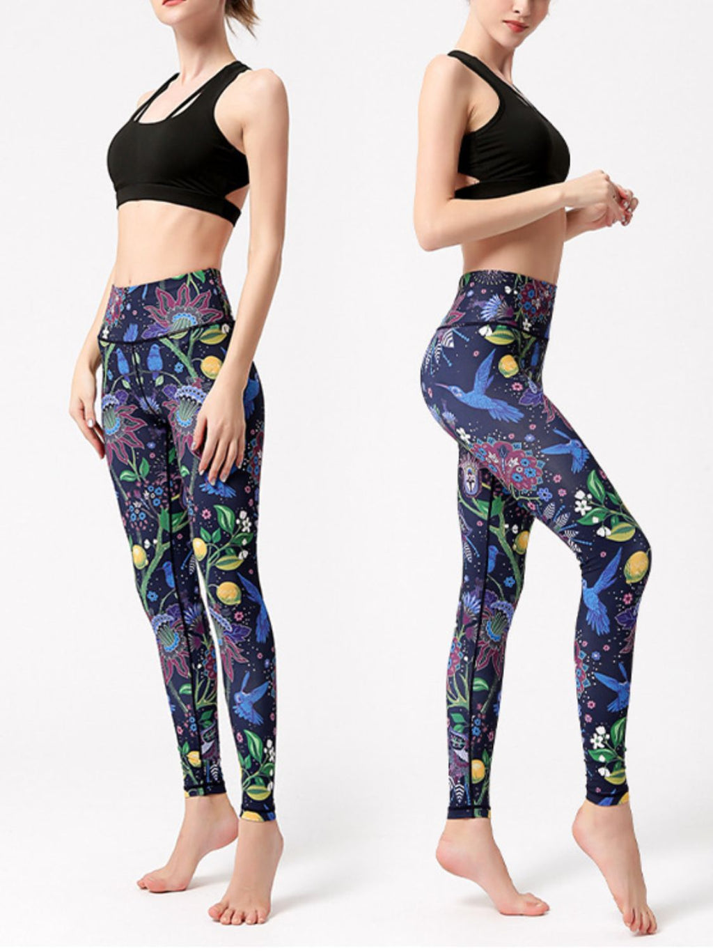 Printed High Waist Active Leggings